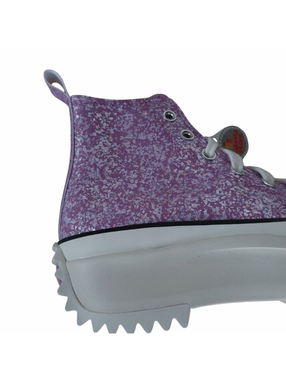 ⭐Converse Run Star Hike Hi Glitter Size 7.5 Women Shoes Sneakers Purple A10096C - Picture 6 of 10